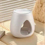porcelain aroma burner candle holder, view 3 - MRSLM