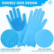 pet grooming silicone gloves, view 6 - MRSLM
