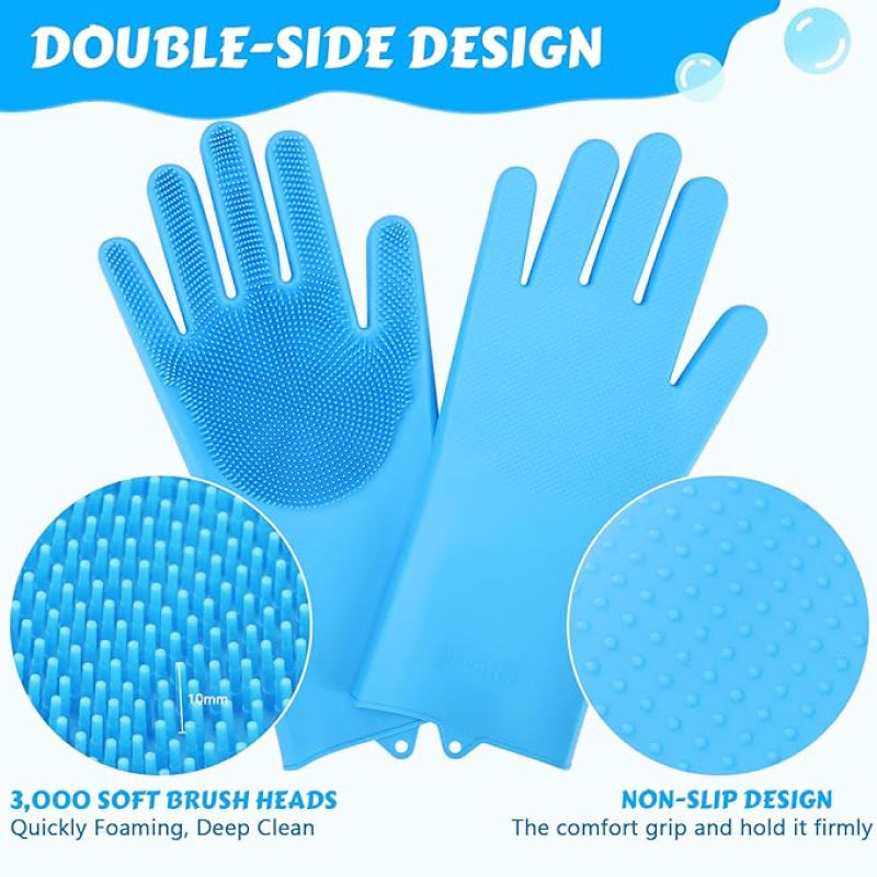 pet grooming silicone gloves, view 6 - MRSLM