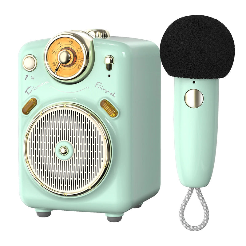 portable bluetooth karaoke speaker with microphone, view 2 - MRSLM