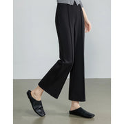 elegant micro flare ankle-length pants for women, view 7 - MRSLM