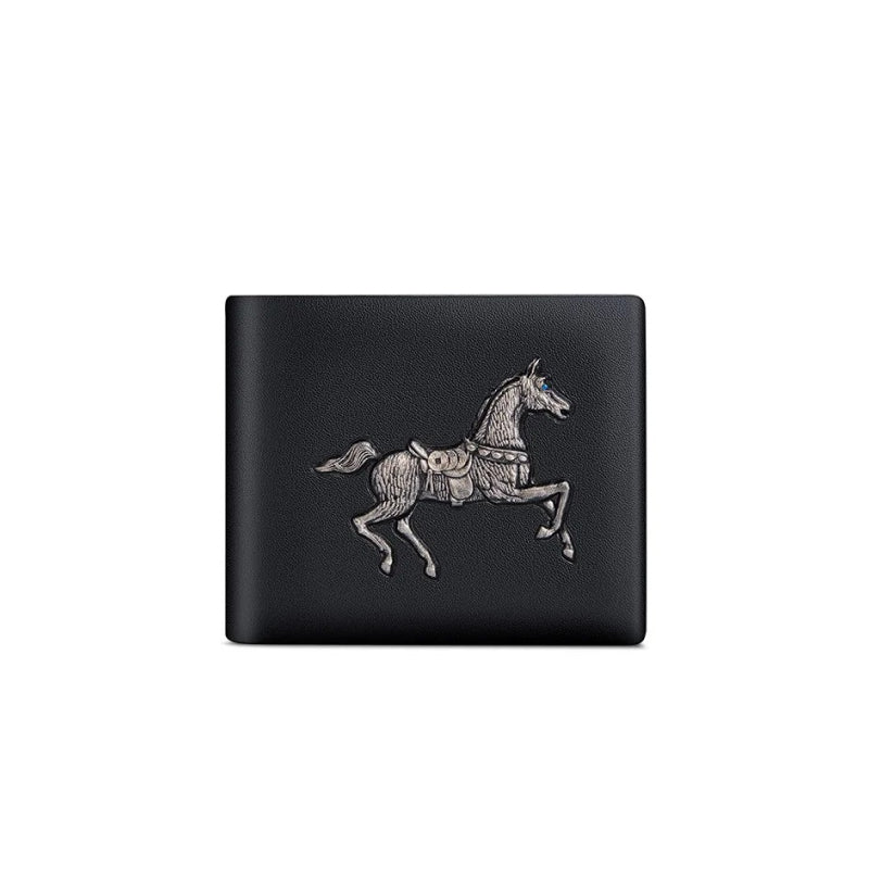 leather wallet with ID card holder, view 2 - MRSLM