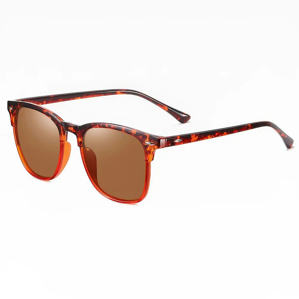 Retro Square Polarized Sunglasses for Men