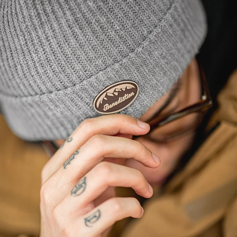winter knitted cap, view 5 - MRSLM
