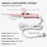 tourmaline ceramic curling iron, view 5 - MRSLM