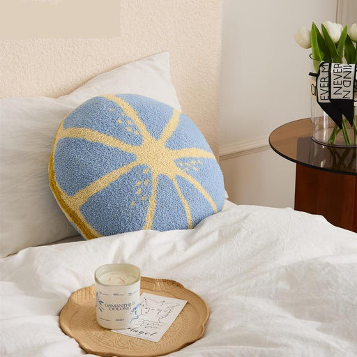 Lemon design round throw pillow - MRSLM