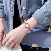 retro small gold bangle bracelet watch, view 11 - MRSLM