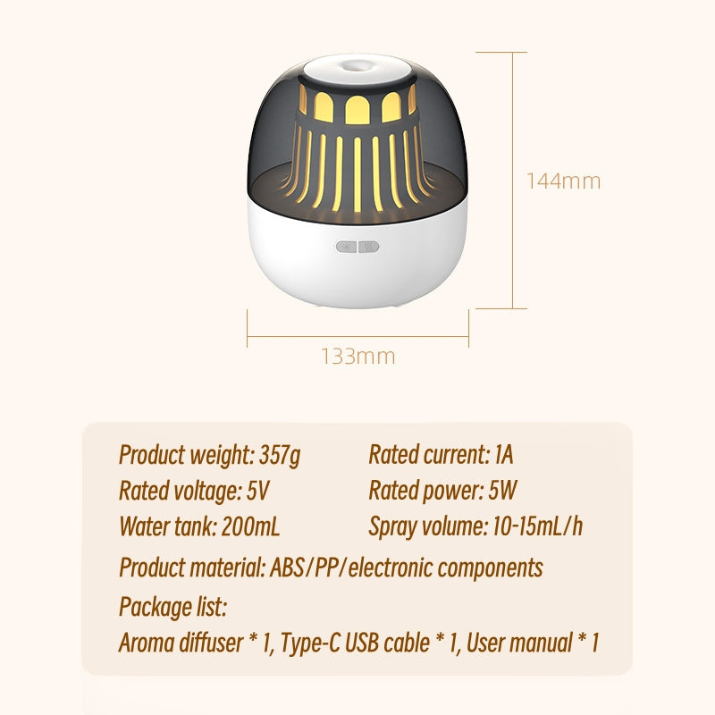 ultrasonic aroma diffuser with light, view 10 - MRSLM
