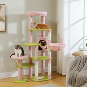large cactus cat tree tower, view 5 - MRSLM