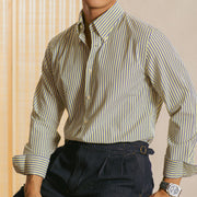 casual long sleeve striped shirt for men, view 6 - MRSLM