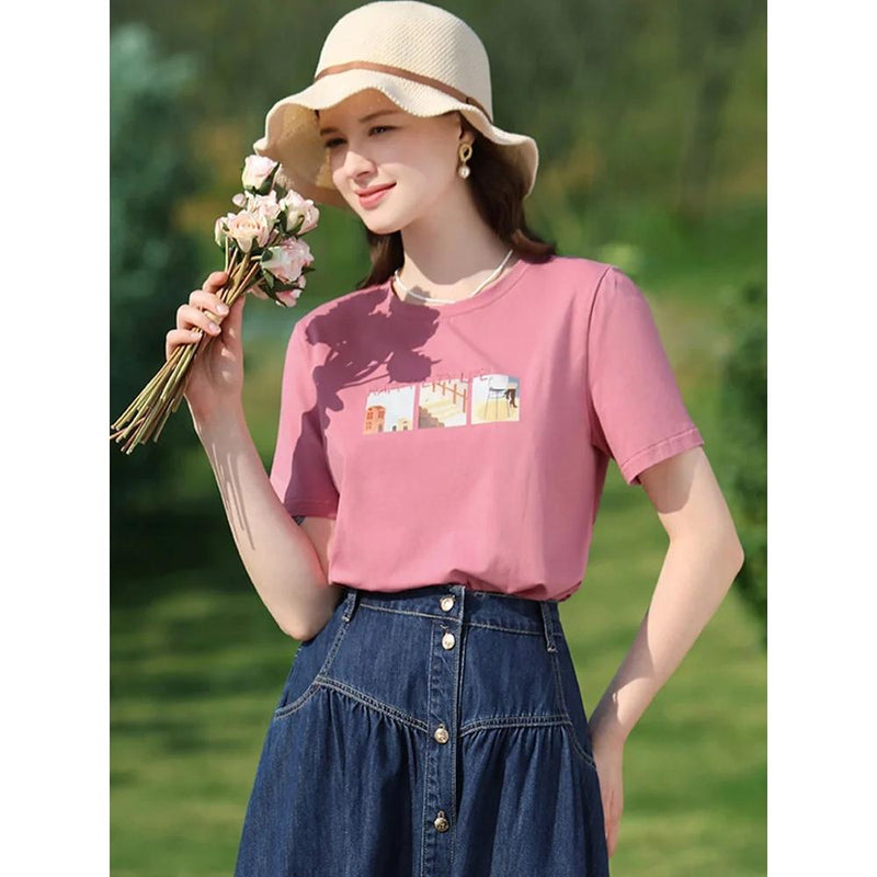 slim-fit cotton t-shirt, view 7 - MRSLM