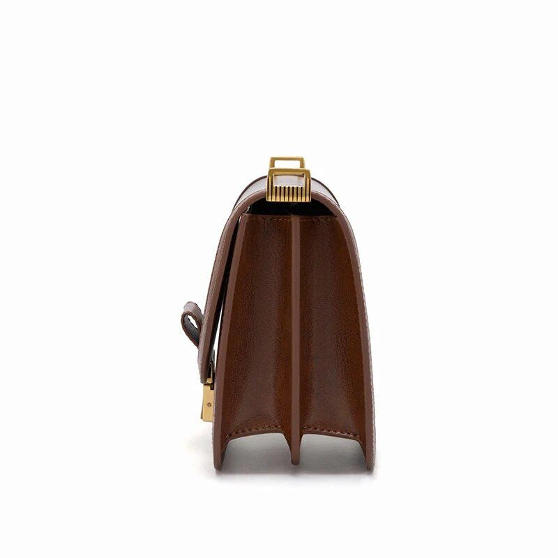 Mini leather crossbody shoulder bag, view 9 - MRSLM