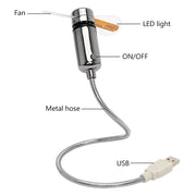 LED clock USB mini fan, view 7 - MRSLM