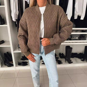 solid color embroidery short zip jacket, view 5 - MRSLM