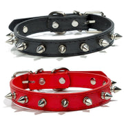 spiked leather dog collar, view 29 - MRSLM