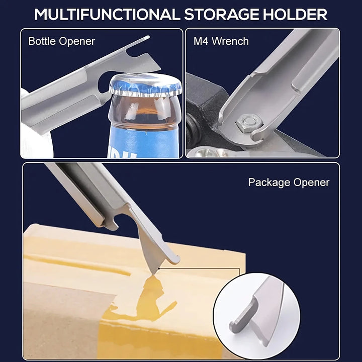 4-in-1 Titanium Outdoor Cutlery Set with Multifunctional Holder