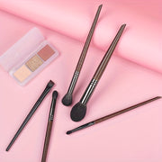 5-piece goat hair makeup brush set, view 6 - MRSLM