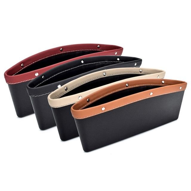 Luxury Leather Car Seat Gap Organizer & Filler - Universal Fit