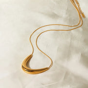 golden crescent statement necklace - MRSLM