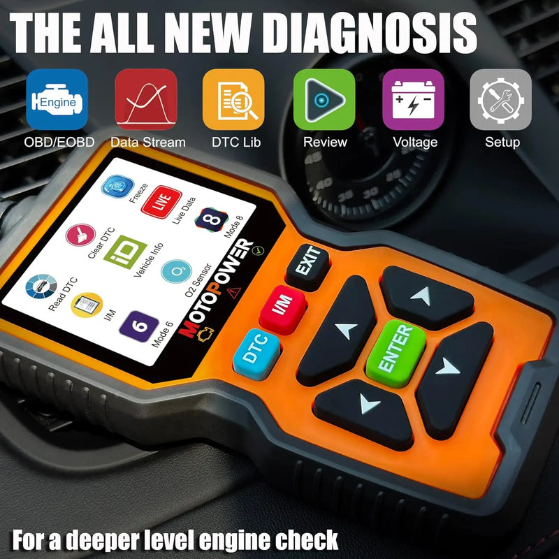 advanced obd2 scanner code reader, view 2 - MRSLM