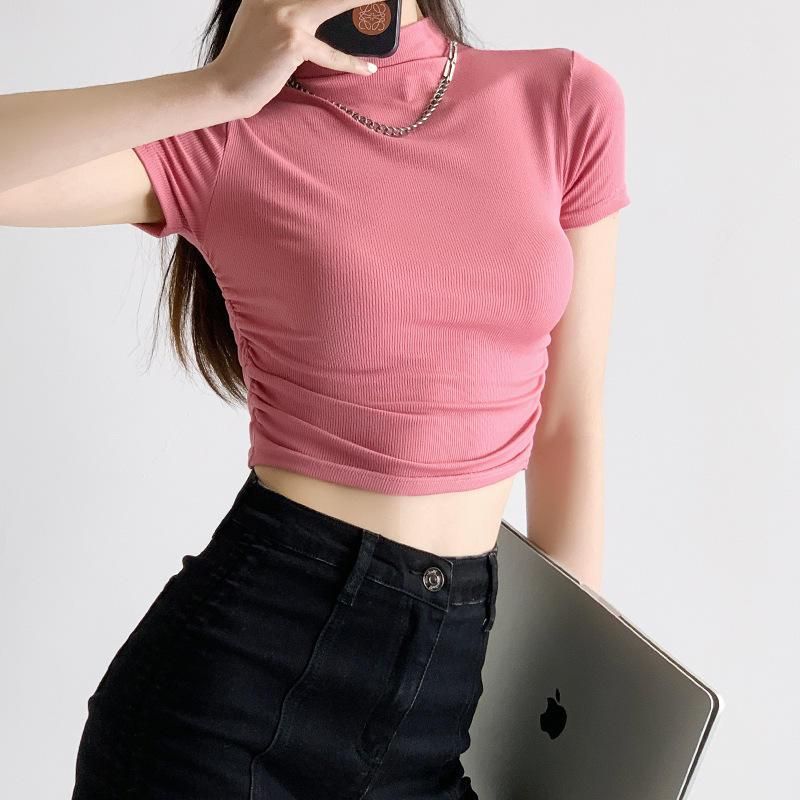 slim summer crop top, view 5 - MRSLM