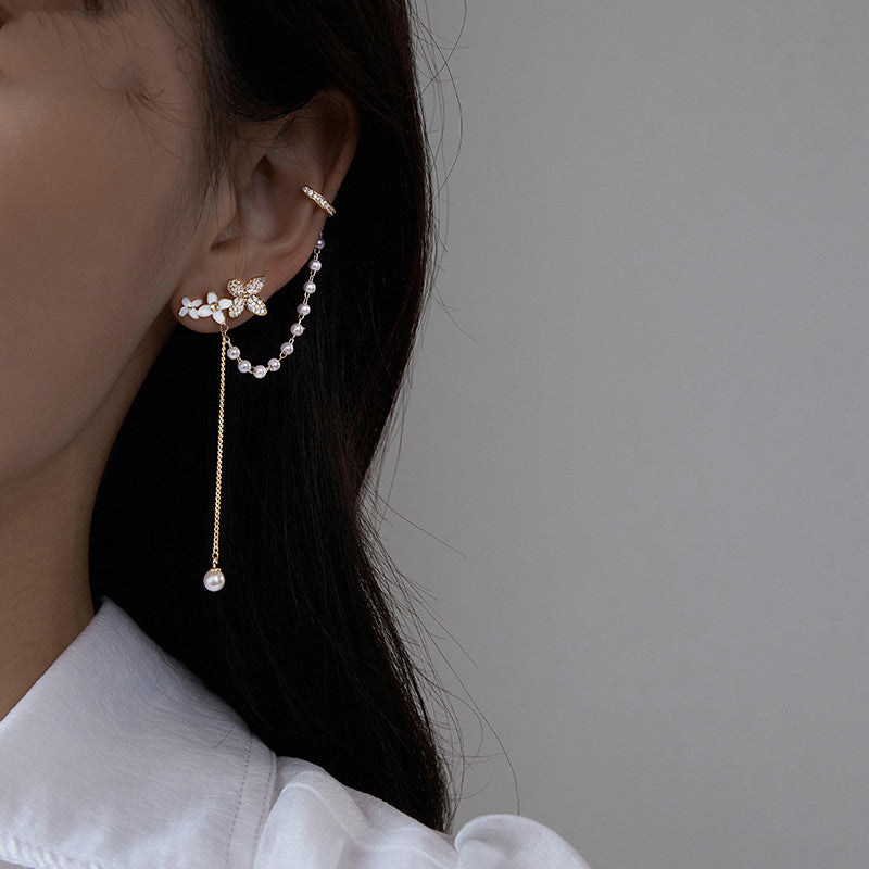 One-piece Trendy High-end Flower Earrings