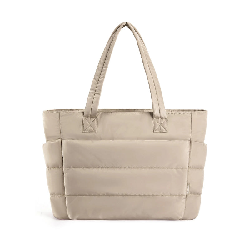 big square quilted tote bag, view 3 - MRSLM