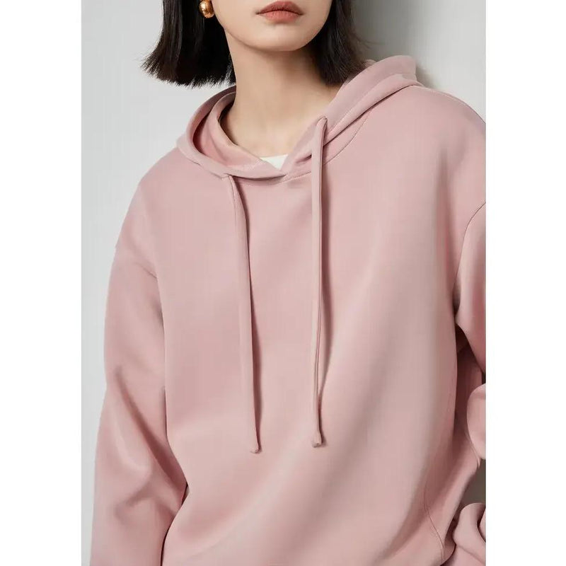 women's drawstring hooded sweatshirt, view 4 - MRSLM