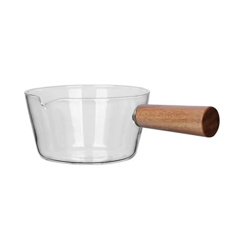 glass cooking pot with wooden handle, view 7 - MRSLM