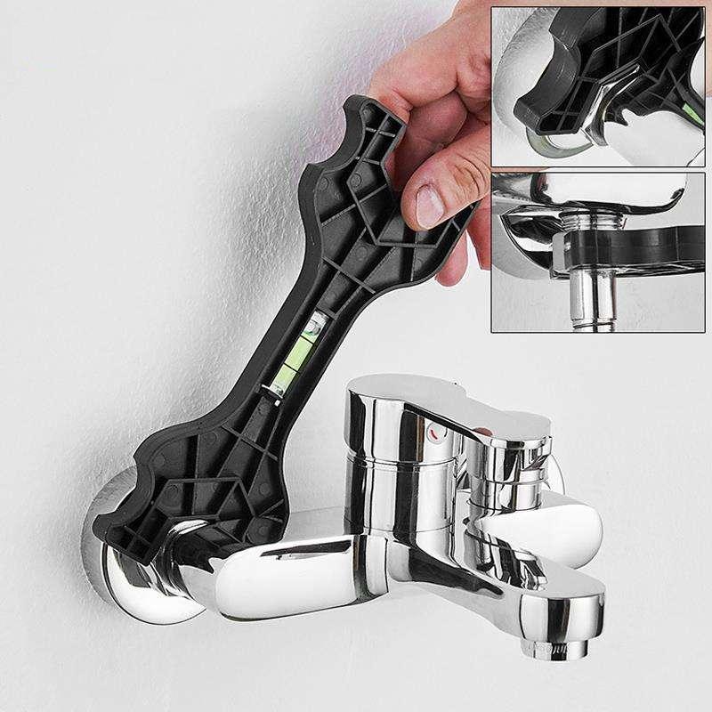 multifunctional dual-head wrench with level - MRSLM