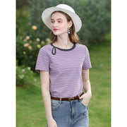 striped knit top, view 3 - MRSLM