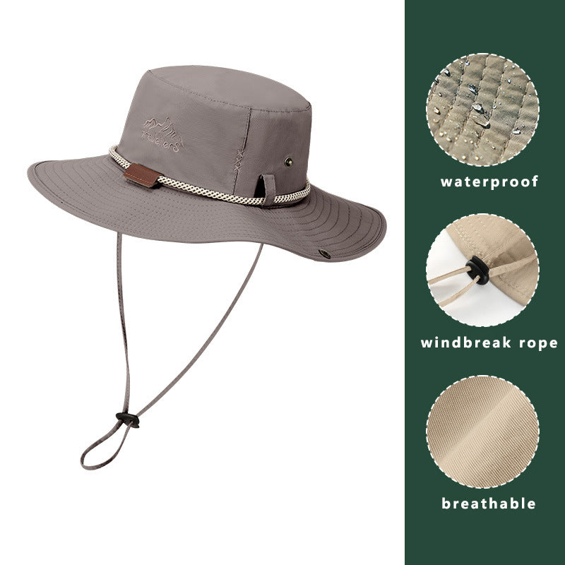 men's waterproof bucket hat, view 3 - MRSLM