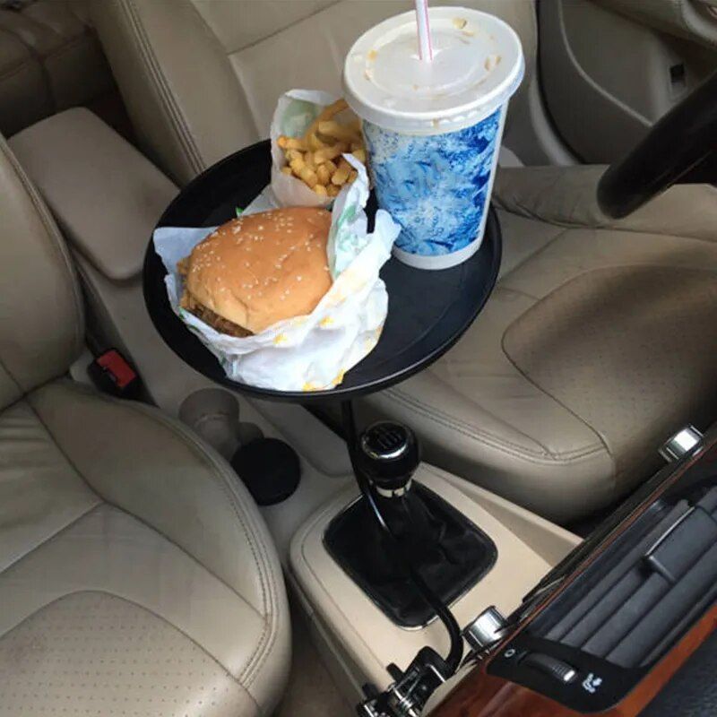 Multi-Functional Car Swivel Tray with Clamp Bracket