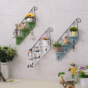 scandinavian iron hanging hook shelf, view 5 - MRSLM