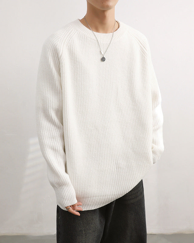 men's loose pullover sweater, view 7 - MRSLM