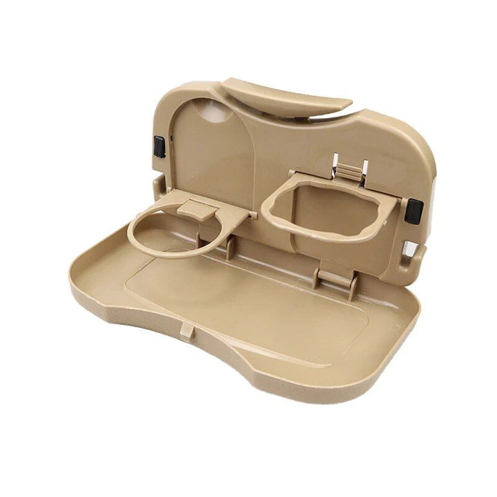 Universal Folding Car Cup Holder & Storage Box for Rear Seat