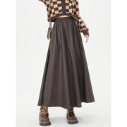 A-line faux leather maxi skirt, view 4 - MRSLM