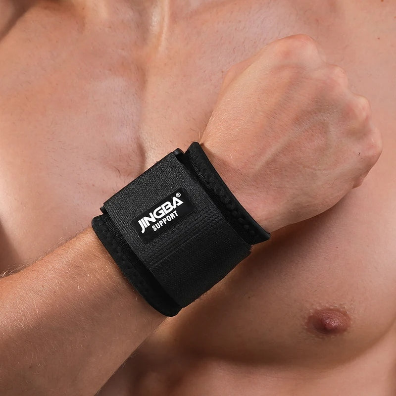 adjustable weightlifting wristband, view 2 - MRSLM