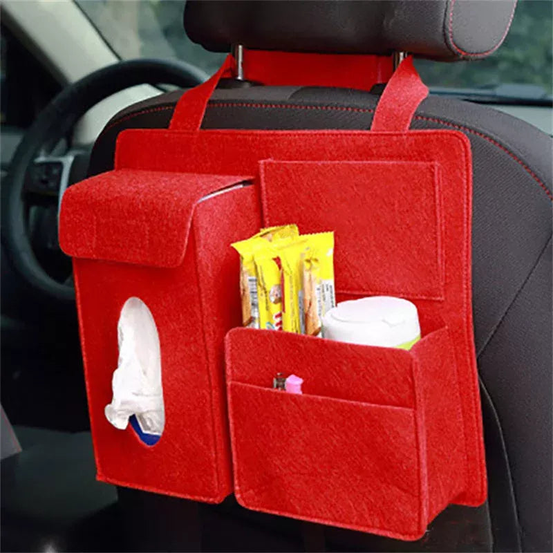 multi-function felt car seat back organizer - MRSLM