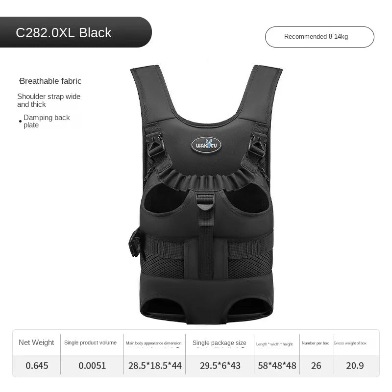 dog carrier backpack, view 3 - MRSLM
