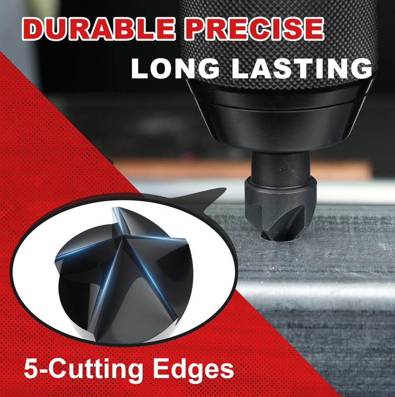 5pcs countersink drill bit set, view 6 - MRSLM