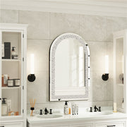 crystal crush diamond silver mirror, view 4 - MRSLM