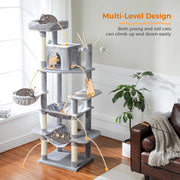 tall cat tree tower, view 6 - MRSLM