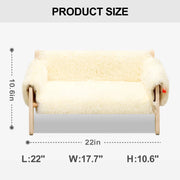 plush wooden pet bed, view 8 - MRSLM