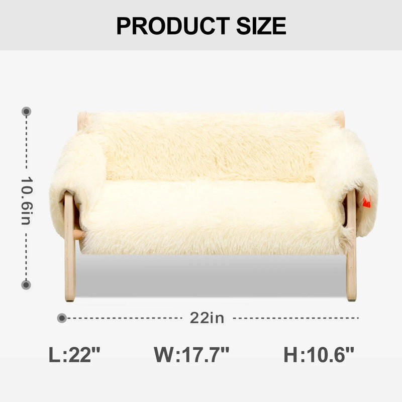 plush wooden pet bed, view 8 - MRSLM