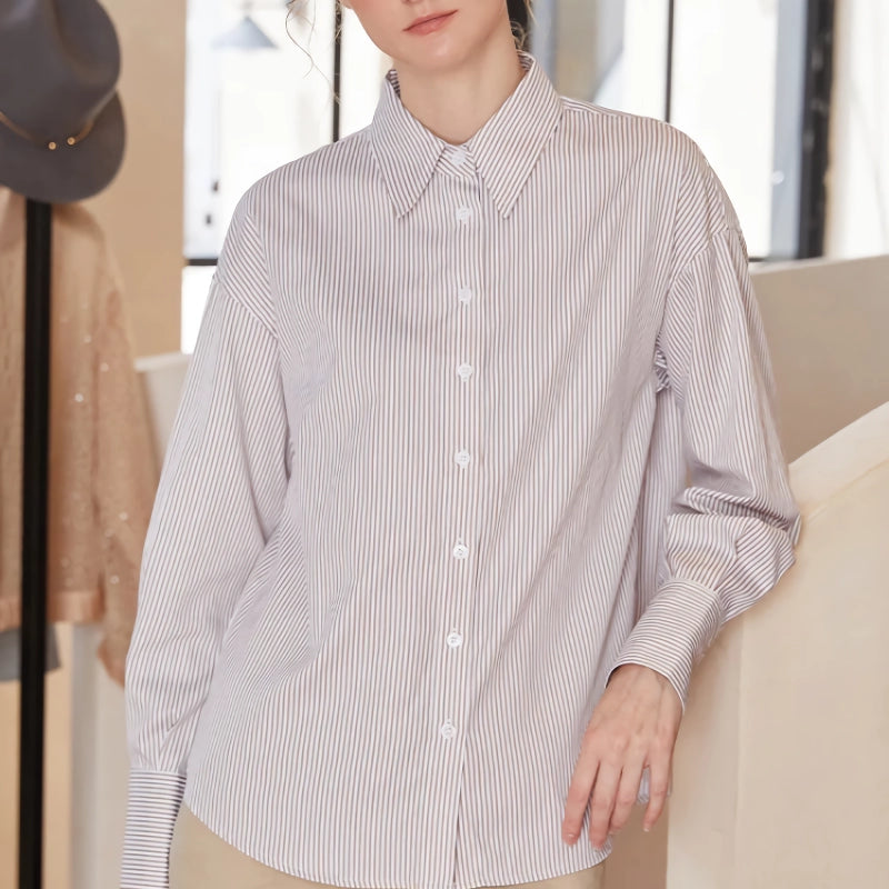 striped long sleeve shirt - MRSLM