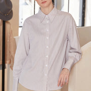striped long sleeve shirt, view 4 - MRSLM