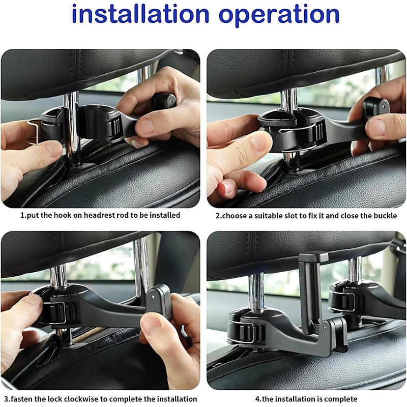 car headrest hook phone holder, view 5 - MRSLM