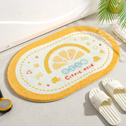 soft floral floor mat, view 3 - MRSLM