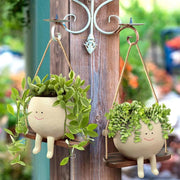 swing face hanging planter, view 4 - MRSLM